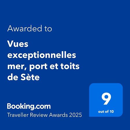 Vues Exceptionnelles Mer, Port Et Toits De Sete Exterior photo
