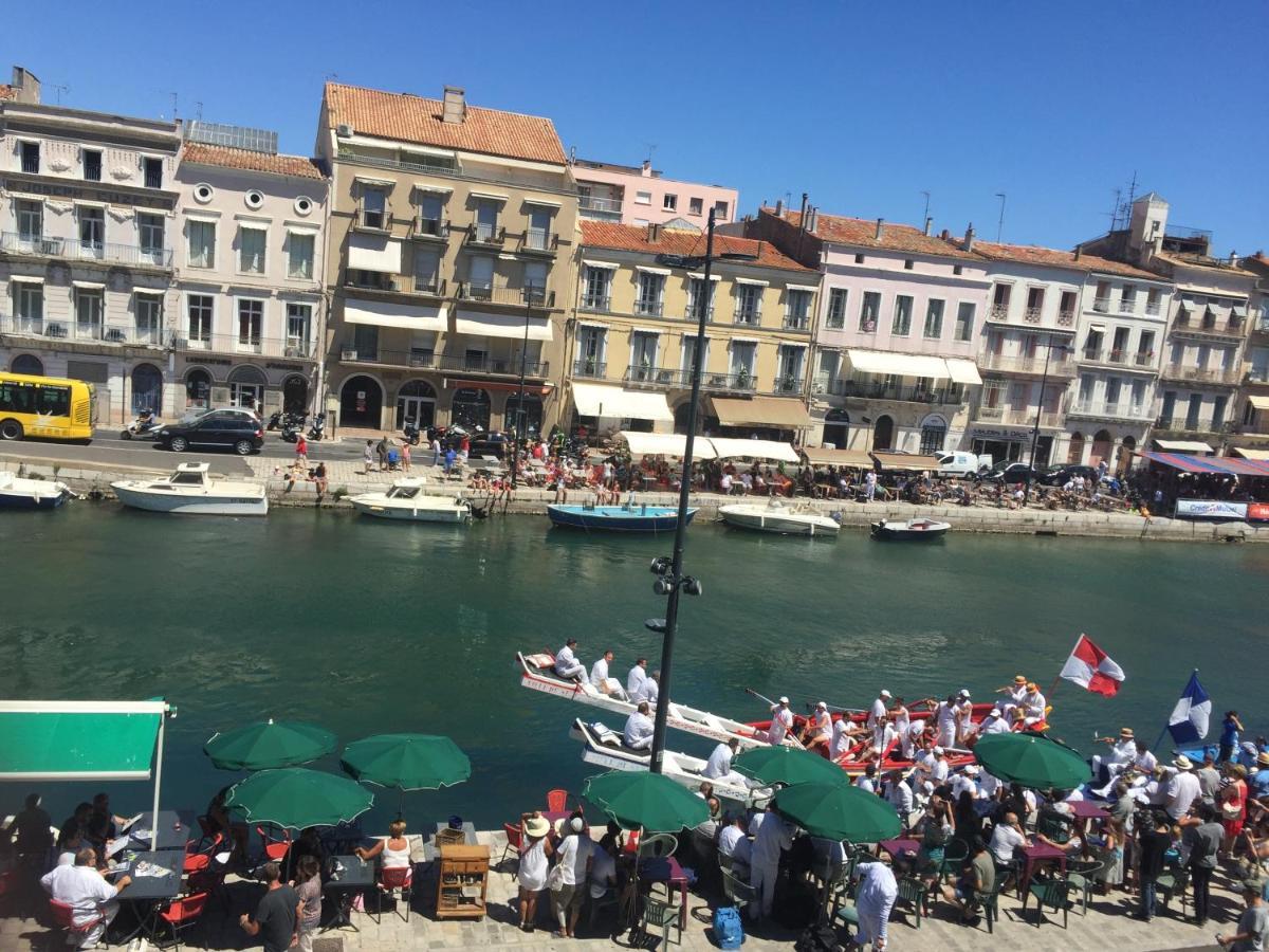 Vues Exceptionnelles Mer, Port Et Toits De Sete Exterior photo