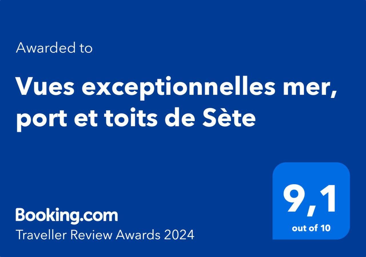 Vues Exceptionnelles Mer, Port Et Toits De Sete Exterior photo